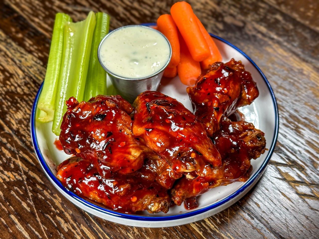 Blitz 'n Blueberry wings — Flavor of the Week at The Dirty Buffalo