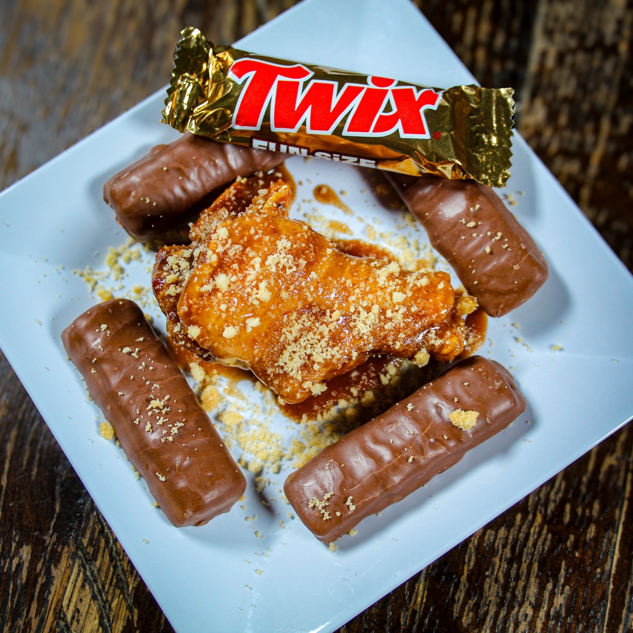 Bourbon Twix wings — Flavor of the Week at The Dirty Buffalo